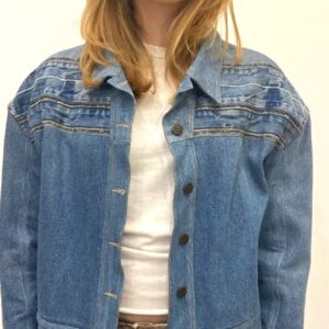 VESTE CROP TOP  DENIM BRODE