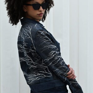 VESTE BRODEE BRANCHAGE