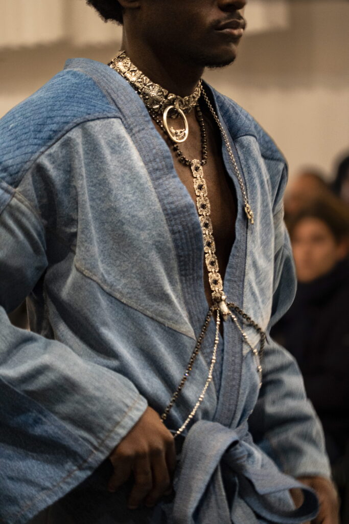 KIMONO EN JEAN CLAIR